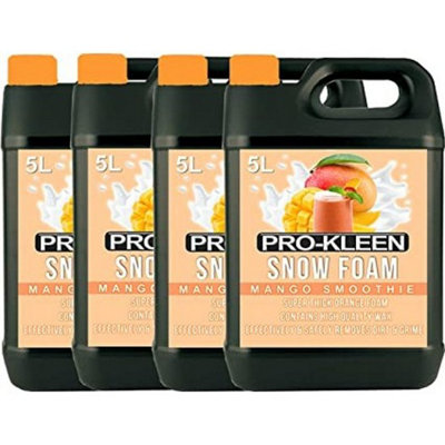 Pro-Kleen 20L Mango Smoothie pH Neutral Snow Foam with Wax Super Thick & Non-Caustic Foam