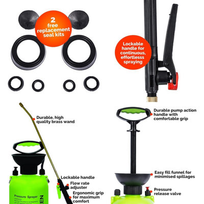 Pro-Kleen 5L Trolls Breath Iron Fallout Contamination Remover With 3L Garden Pump Sprayer