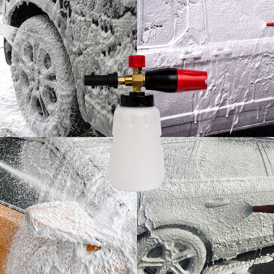 Pro-Kleen Apple Snow Foam Shampoo with Karcher K Series Snow Foam Lance Car Vehicle Pressure Washer Gun Soap Dispenser - 8