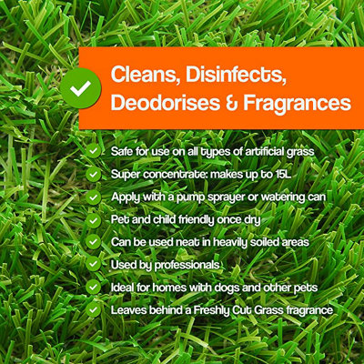 Pro-Kleen Artificial Grass Cleaner Floral Fragrance, Cleans, Disinfects, Deodorises 15 Litre