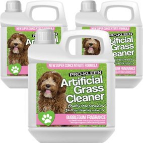 Pro-Kleen Artificial Grass Cleaner for Dogs and Pet Friendly Cruelty Free Disinfectant with Deodoriser 4 in 1-10:1 3L