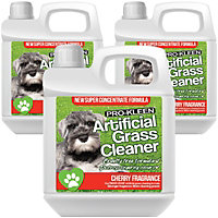 Pro-Kleen Artificial Grass Cleaner for Dogs and Pet Friendly Cruelty Free Disinfectant with Deodoriser 4 in 1 Cherry 3L