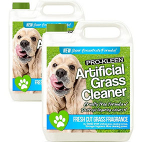 Pro-Kleen Artificial Grass Cleaner for Dogs and Pet Friendly Cruelty Free Disinfectant with Deodoriser 4 in 1 Fresh Cut Grass 2L
