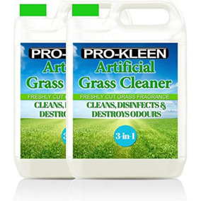 Pro-Kleen Artificial Grass Cleaner Fresh Cut Grass Fragrance, Cleans, Disinfects, Deodorises 10 Litre