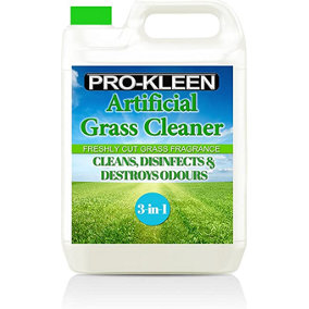 Pro-Kleen Artificial Grass Cleaner Fresh Cut Grass Fragrance, Cleans, Disinfects, Deodorises 5 Litre