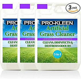 Pro-Kleen Artificial Grass Cleaner Lavender Fragrance, Cleans, Disinfects, Deodorises 15 Litre
