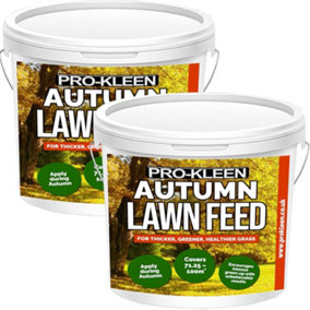 Pro-Kleen Autumn Lawn Feed Fertiliser - Encourages Grass Green Up & Prevents Lawn Disease - Covers up to 200m2 5kg