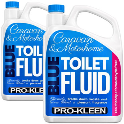 Pro-Kleen Blue Toilet Chemical Fluid Solution Cleaner 4L for Caravan ...