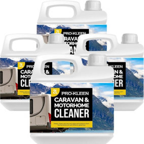 Pro-Kleen Caravan and Motorhome Cleaner - Removes Black Streaks, Dirt, Algae and More - Super Easy to Use Formula 8L