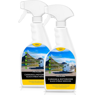 Pro-Kleen Caravan & Motorhome Black Streak, Algae & Mould Remover (2 x 750ml)