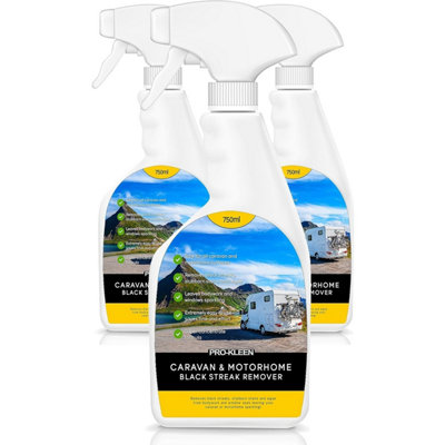 Pro-Kleen Caravan & Motorhome Black Streak, Algae & Mould Remover (3 x 750ml)