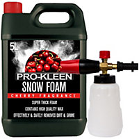 Pro-Kleen Cherry Snow Foam Shampoo with Karcher K Series Snow Foam Lance Car Vehicle Pressure Washer Gun Soap Dispenser