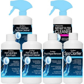 Pro-Kleen Complete Hot Tub Spa Jacuzzi Whirlpool Cleaning Kit Highly Effective Maintenance