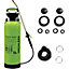 Pro-Kleen Garden Pressure Pump Sprayer Manual Action 10L - Brass Lance - 2 x Spare Seal Kits