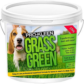 Pro-Kleen Grass Green Lawn Fertiliser 2.5KG - Professional Grass Fertiliser for Thick Green Grass