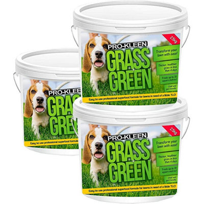 Pro-Kleen Grass Green Lawn Fertiliser 7.5KG - Professional Grass Fertiliser for Thick Green Grass