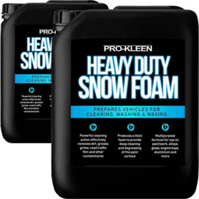 Pro-Kleen Heavy Duty Snow Foam Shampoo Super Thick Foam for Large Vehicles and Cars (10 Litres)