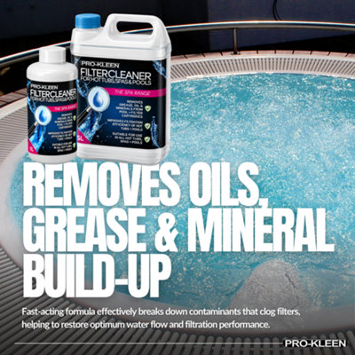 Pro-Kleen Hot Tub Pool & Spa Filter Cartridge Cleaner 10L 20 Treatments ...
