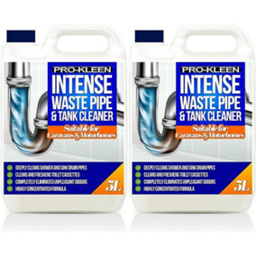 Pro-Kleen Intense Waste Pipe and Tank Cleaner For Caravans and Motorhomes 10L