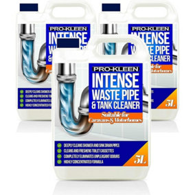 Pro-Kleen Intense Waste Pipe and Tank Cleaner For Caravans and Motorhomes 15L
