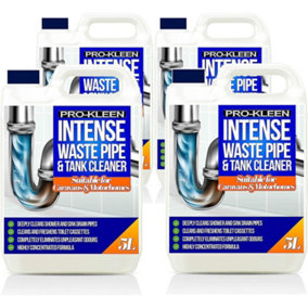 Pro-Kleen Intense Waste Pipe and Tank Cleaner For Caravans and Motorhomes 20L