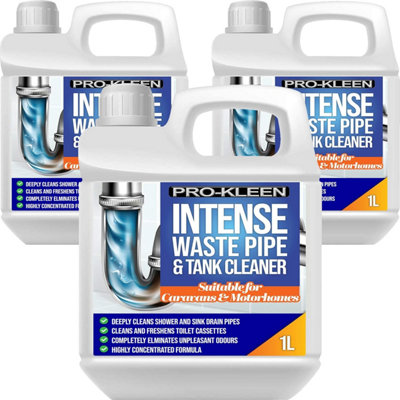 Pro-Kleen Intense Waste Pipe and Tank Cleaner For Caravans and Motorhomes 3L