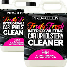 Pro-Kleen Interior Valeting Car Upholstery Carpet Cleaner Shampoo Removes Dirt, Grime and Stains Fruity Fresh Fragrance (10 L)
