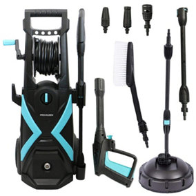 Pro-Kleen Jet Power Pressure Washer, 165 Bar, 2.2kW With 8M Hose, Patio Cleaner And Brush