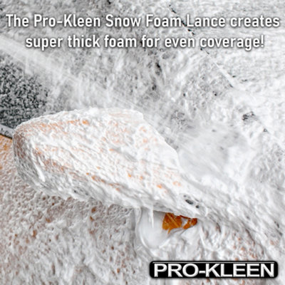 Pro-Kleen Karcher K Series Compatible 1 Litre Snow Foam Lance with Microfibre Cloth and Mitt - 4
