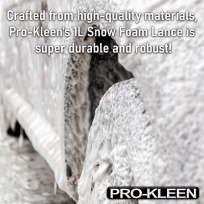 Pro-Kleen Karcher K Series Compatible 1 Litre Snow Foam Lance with Microfibre Cloth and Mitt - 6