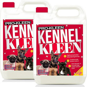 Pro-kleen Kennel Kleen - Disinfectant, Cleaner, Sanitiser & Deodoriser - Concentrated Formula Kennel Cleaner 10L Cherry