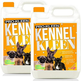 Pro-kleen Kennel Kleen - Disinfectant, Cleaner, Sanitiser & Deodoriser - Concentrated Formula Kennel Cleaner 10L Lemon