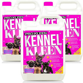 Pro-kleen Kennel Kleen - Disinfectant, Cleaner, Sanitiser & Deodoriser - Concentrated Formula Kennel Cleaner 15L Bubblegum