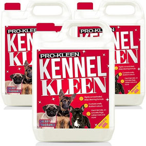 Pro-kleen Kennel Kleen - Disinfectant, Cleaner, Sanitiser & Deodoriser - Concentrated Formula Kennel Cleaner 15L Cherry