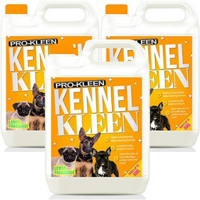 Pro-kleen Kennel Kleen - Disinfectant, Cleaner, Sanitiser & Deodoriser - Concentrated Formula Kennel Cleaner 15L Lemon