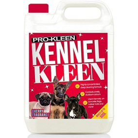 Pro-kleen Kennel Kleen - Disinfectant, Cleaner, Sanitiser & Deodoriser - Concentrated Formula Kennel Cleaner 5L Cherry