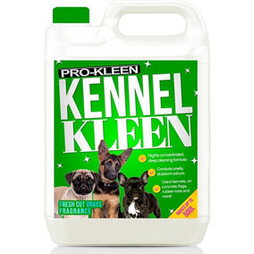 Pro-kleen Kennel Kleen - Disinfectant, Cleaner, Sanitiser & Deodoriser - Concentrated Formula Kennel Cleaner 5L Fresh Cut Grass
