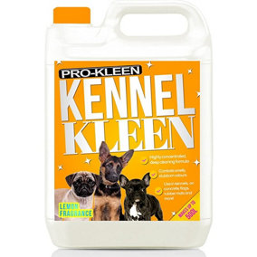Pro-kleen Kennel Kleen - Disinfectant, Cleaner, Sanitiser & Deodoriser - Concentrated Formula Kennel Cleaner 5L Lemon