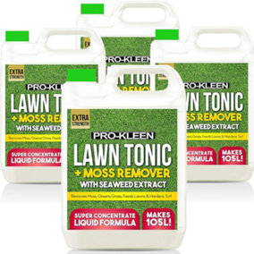 Pro-Kleen Lawn Tonic Liquid Iron Sulphate Quality Ferrous Conditioner Fertiliser Grass Greener Turf Hardener 20L