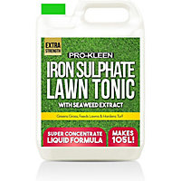 Pro-Kleen Lawn Tonic Liquid Iron Sulphate Quality Ferrous Conditioner, Fertiliser, Grass Greener, Turf Hardener 5L