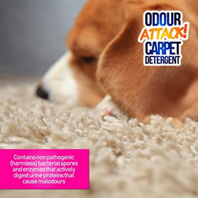 Pro-Kleen Odour Attack Carpet Solution Cleaner Enzyme Shampoo 1L Ocean Fresh - 3