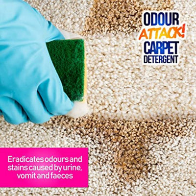 Pro-Kleen Odour Attack Carpet Solution Cleaner Enzyme Shampoo 1L Ocean Fresh - 4