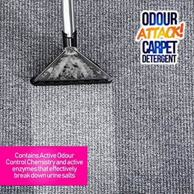 Pro-Kleen Odour Attack Carpet Solution Cleaner Enzyme Shampoo 1L Ocean Fresh - 6