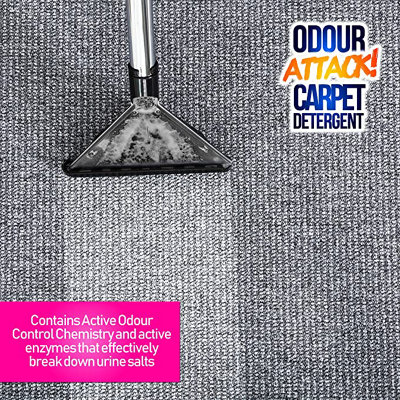 Pro-Kleen Odour Attack Pet Carpet Cleaner Shampoo Contains Active Enzymes to Digest Urine Proteins 20L - 5