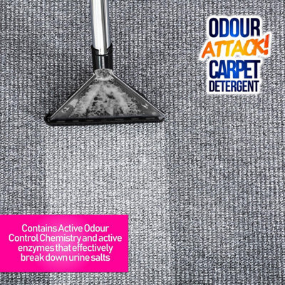 Pro-Kleen Odour Attack Pet Carpet Cleaner Shampoo Contains Active Enzymes to Digest Urine Proteins Ocean Fragrance 10L - 7