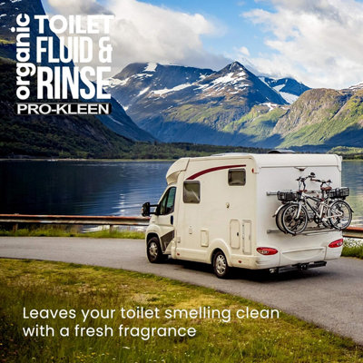 Pro-Kleen Organic Caravan Toilet Chemical Fluid Rinse Green Solution Cleaner 2L for Caravan and Motorhomes
