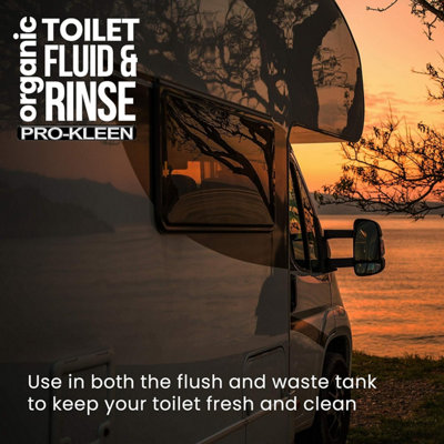 Pro-Kleen Organic Caravan Toilet Chemical Fluid Rinse Green Solution Cleaner 4L for Caravan and Motorhomes - 5