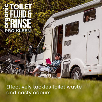 Pro-Kleen Organic Caravan Toilet Chemical Fluid Rinse Green Solution Cleaner 8L for Caravan and Motorhomes - 4