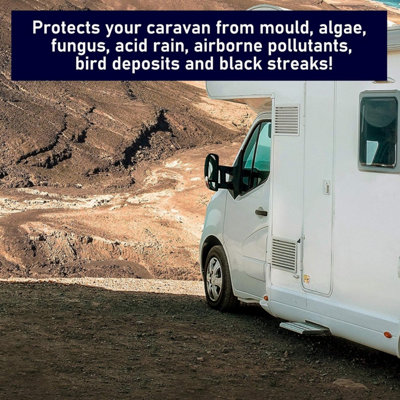 Pro-Kleen Over Winter Exterior Protector for Caravans & Motorhomes - Protects Against Mould, Algae, Black Streaks (8 Litres)