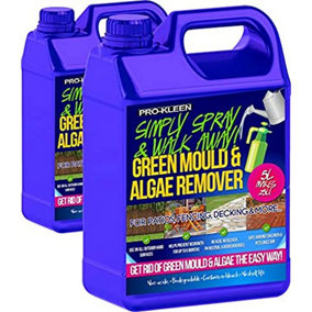 Pro-Kleen Patio Cleaner Simply Spray and Walk Away Green Mould and Algae Killer for Patios, Fencing and Decking 10 Litre